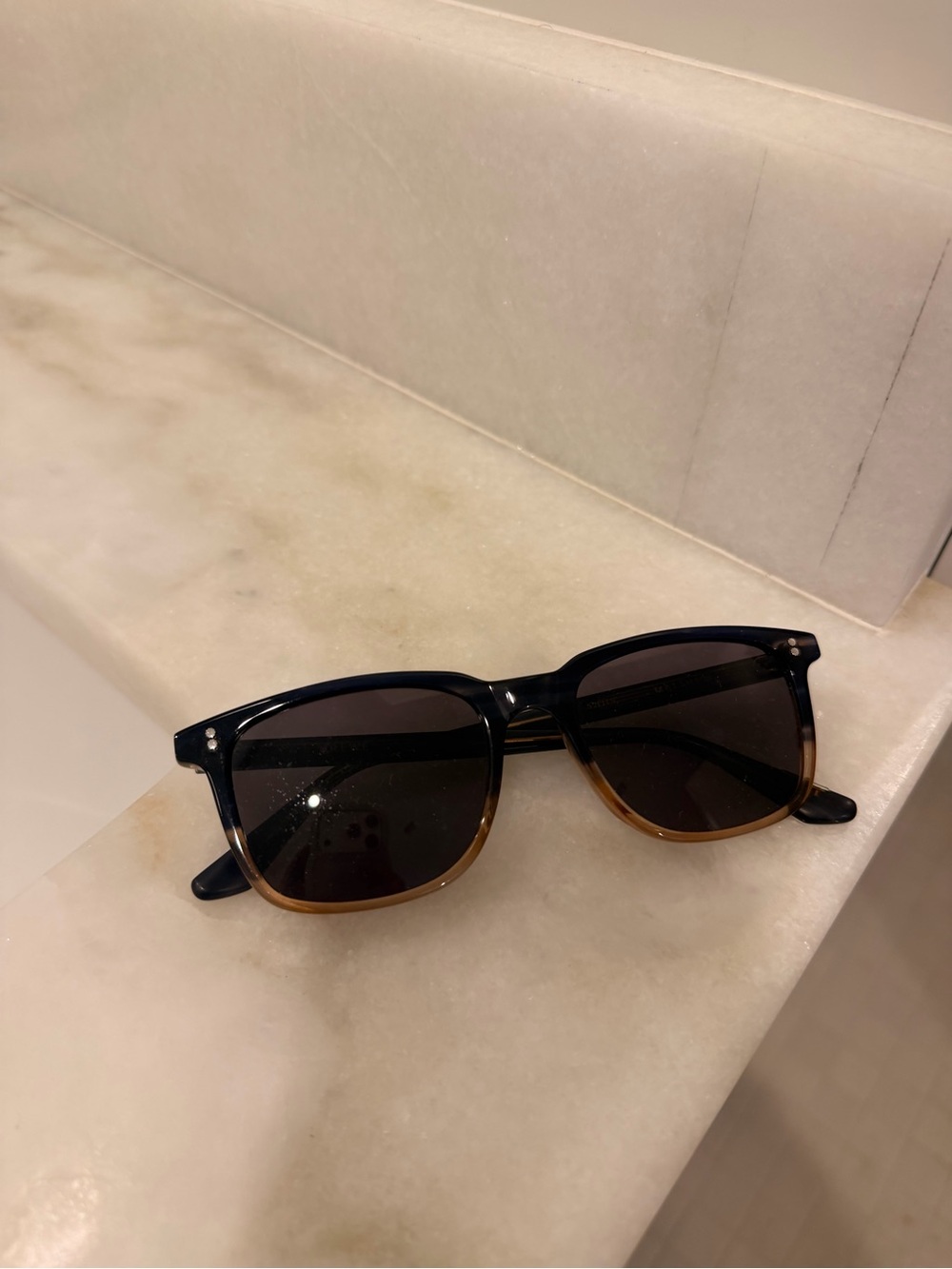 KREWE Black to Brown Gradient Wayfarer Sunglasses